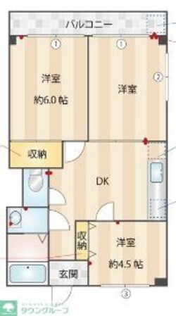 プリンシパル羽村の物件間取画像